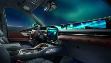 شفق قطبی در کابین خودرو!