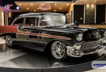 فروش جواهری کلاسیک توسط ونگارد موتور؛ شورولت بل ایر بازسازی‌شده با قلب V8 و قیمت نجومی