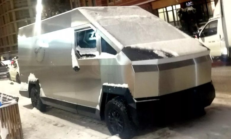 تسلا روسی شد! / شکار ون سایبرتراک در خیابان