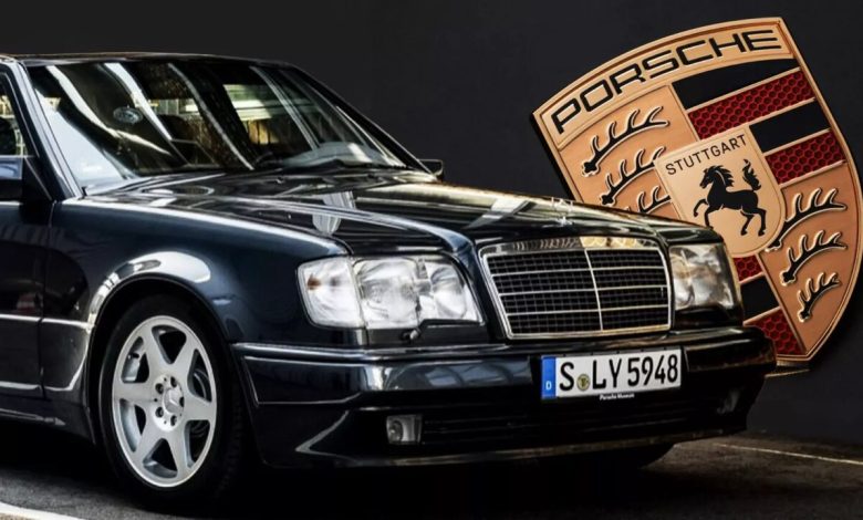 پیام عاشقانه پورشه برای مرسدس بنز /عکس